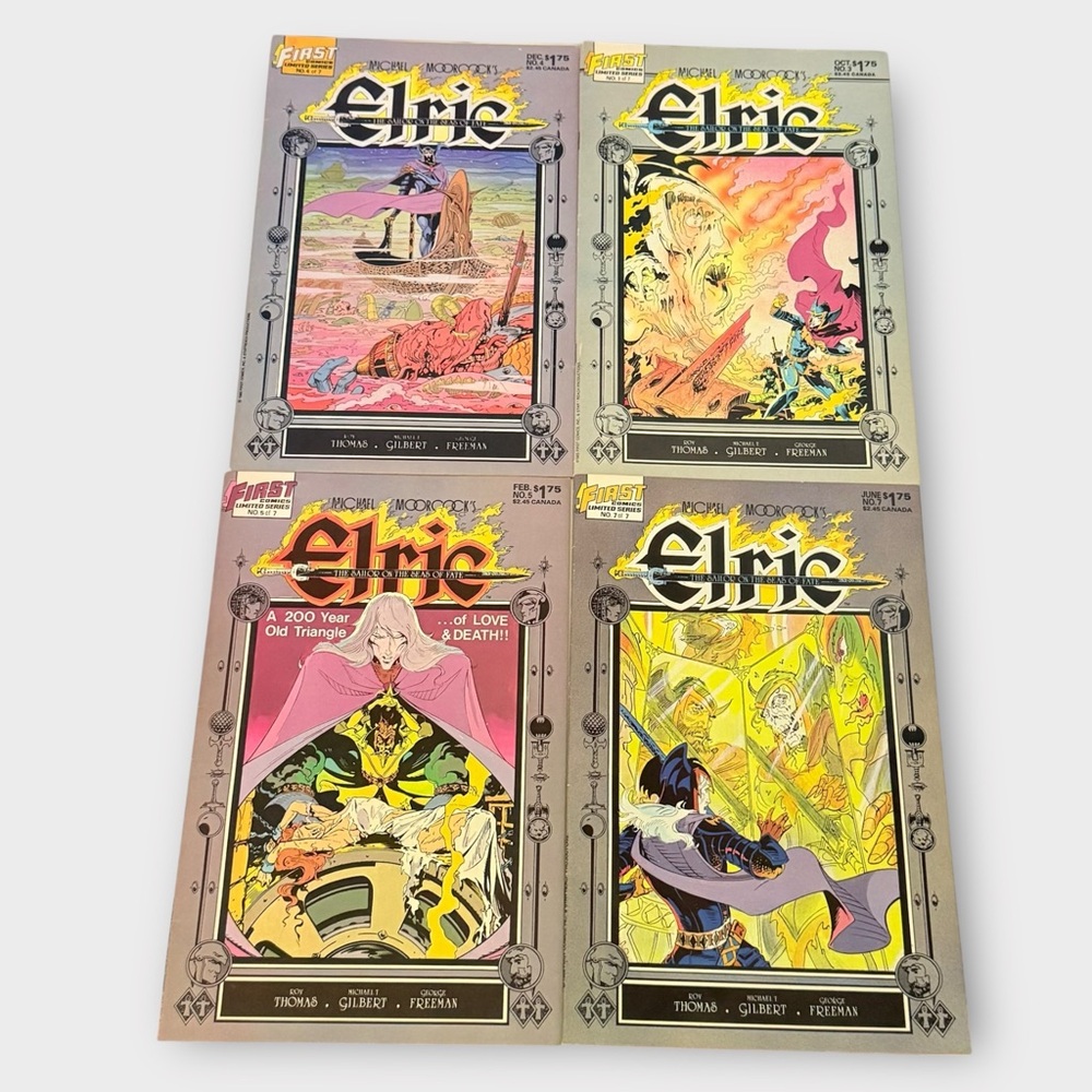 4 Elric Sailor on the Sears of Fate Vintage 1985-1986 Michael Moorcock